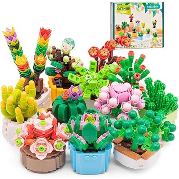 12 Flowers Succulents Building Set for Adults,Succulents Botanical Collection - Picture 7 of 7